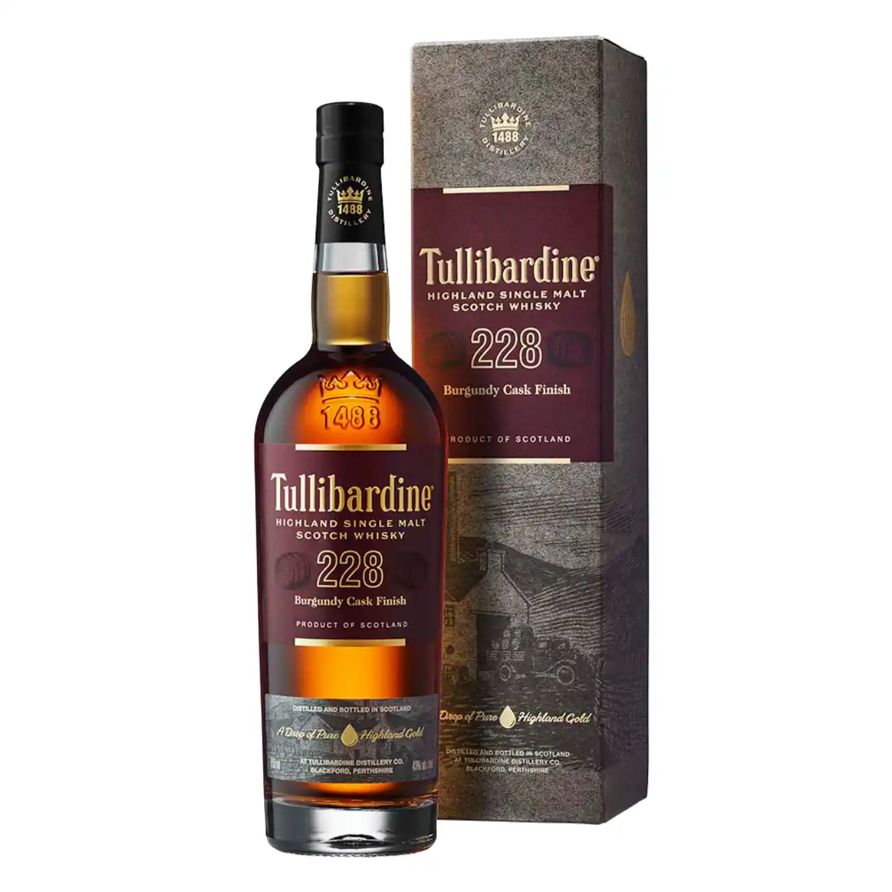 Whisky Tullibardine 228 Burgundy cask finish