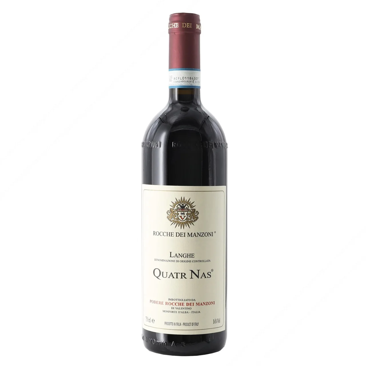 Langhe Rosso doc Quatr Nas Rocche dei Manzoni