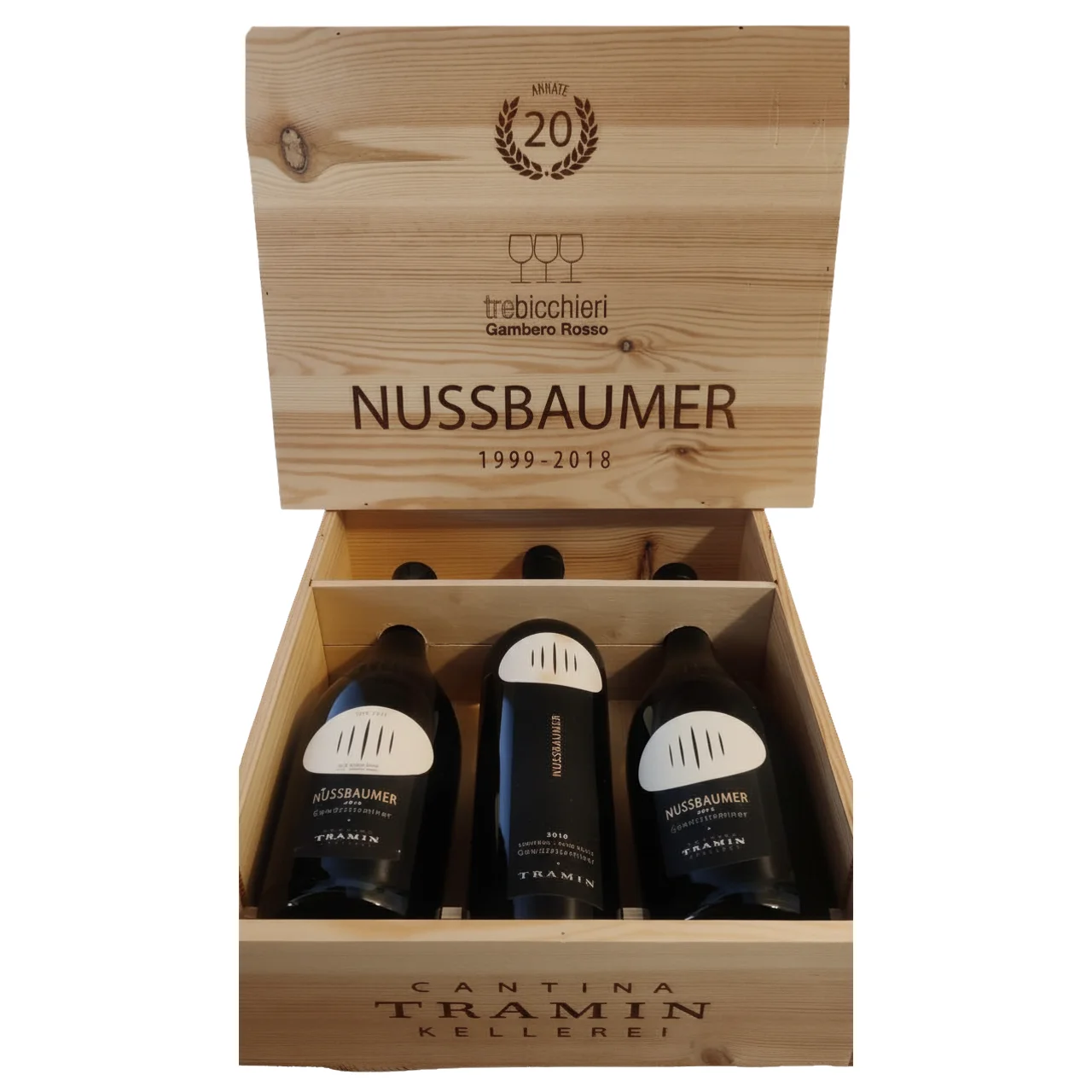 Cassetta Verticale Nussbaumer Gewürztraminer – Cantina Tramin – Annate 2010, 2015, 2018